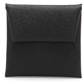 Hermès-Bastier Coin Case in Black-Black