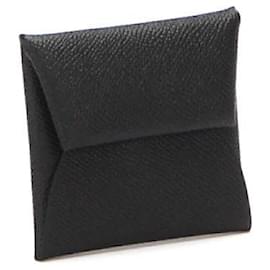Hermès-Bastier Coin Case in Black-Black