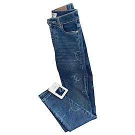 Chanel-Jeans Blau