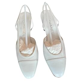 Chanel Slingback White
