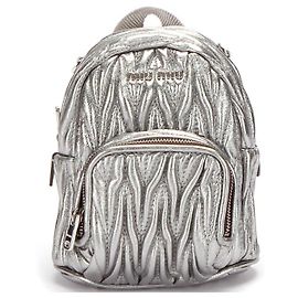 Miu Miu Rucksack Silber