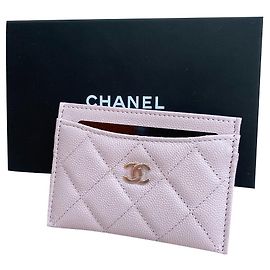 Chanel card holder Pink