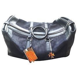 Christian Dior Reisetasche Leder dunkelgrün Dunkelgrün