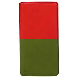 Louis Vuitton-Louis Vuitton Red Damier Infini Brazza Wallet-Red