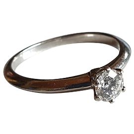 Tiffany & Co PLATIN- UND DIAMANTRING 0,34 Silber
