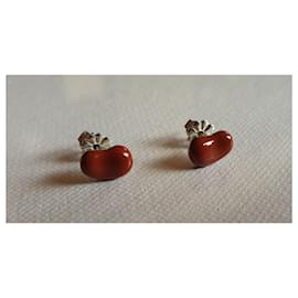 Tiffany & Co-Feijão de prata 925 e jaspe-Vermelho