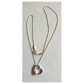 Tiffany & Co-Open Heart argento e zaffiro rosa-Argento,Rosa