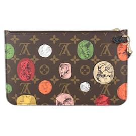 Louis Vuitton-Fornasetti Roman Monogram Macassar Neverfull Pochette MM or GM-Other