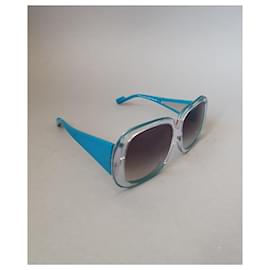 Courreges-Des lunettes de soleil-Bleu,Turquoise