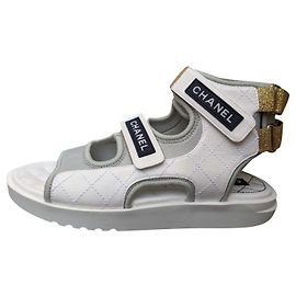 Sandales Papa Blanches Chanel Blanc