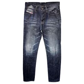 Diesel Vaqueros rectos de mezclilla azul con aspecto desgastado de Only The Brave Azul