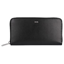 Christian Dior-Zip around Wallet-Black