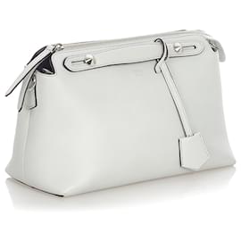 Fendi-Sac à main en cuir gris Fendi By The Way-Gris