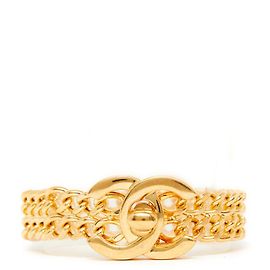 Chanel GOLDEN TURNLOCK CC CATENA foderata D'oro