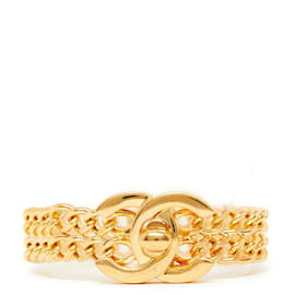 Chanel-GOLDEN TURNLOCK CC lined CHAIN-Golden