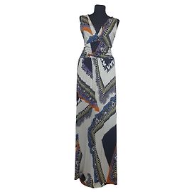 Vestido largo Etro multicolor de viscosa Multicolor