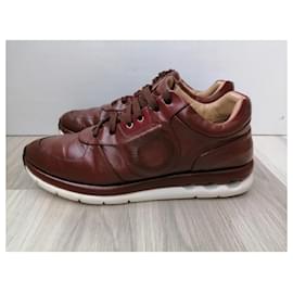 Salvatore Ferragamo-Sneakers-Brown