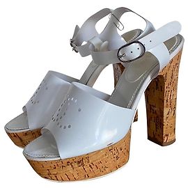 Chanel Sandalen Weiß