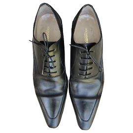 Scarpe Oxford Brogue Dolce & Gabbana in Pelle Nera Nero