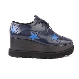 Stella Mc Cartney Stella McCartney Scarpe brogue Elyse con plateau blu e blu Blu Blu navy