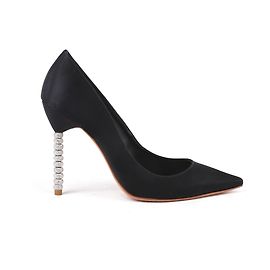 Sophia Webster Décolleté Coco impreziositi da cristalli di raso nero Nero