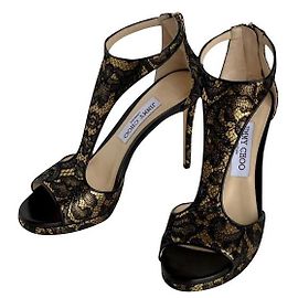 Jimmy Choo Lana Nero D'oro