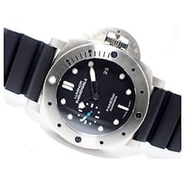 Panerai-PANERAI Luminor1950 Submersible 3 DAY'S titanium PAM01305 Mens-Blue