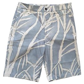 Autre Marque Editions M.R Bermuda Gianni Blau Baumwolle Hose Weiß Blau