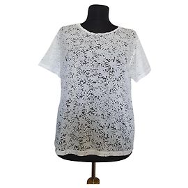 Top de viscosa blanco The Kooples M Blanco