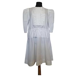 Vestido de algodón blanco See by Chloé Blanco