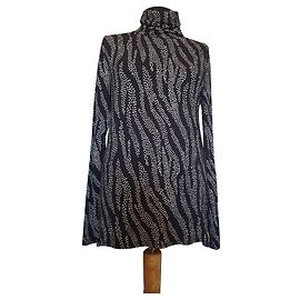 Autre Marque Fabienne Chapot Long Sleeve Blouse Dark Blue White Dark blue