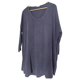 American Vintage Kleid Dunkelgrau Baumwolle XS Anthrazitgrau