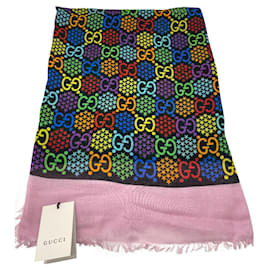 Gucci-Gucci multicolor GG scarf-Multiple colors