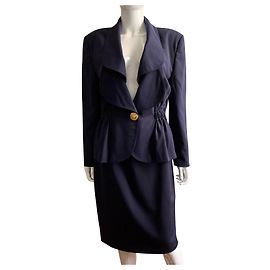 Christian Lacroix Vintage wool suit Blue