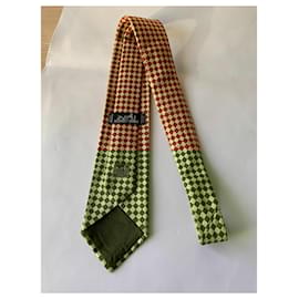 Hermès-Ties-Beige,Chocolate