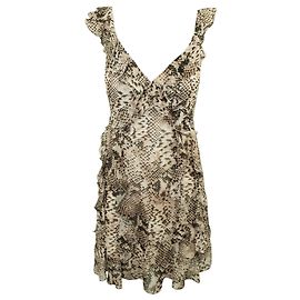 Liu.Jo Kleid mit Schlangenleder-Print und Rüschen Andere