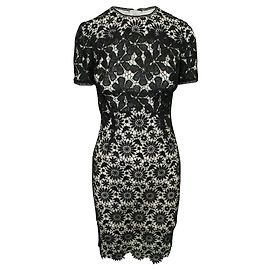 Karen Millen Schwarzes Spitzenkleid Schwarz