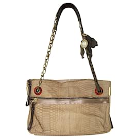 Lanvin-Brown Python Amalia Bag-Other