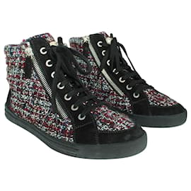 Chanel-Tweed sneakers-Purple