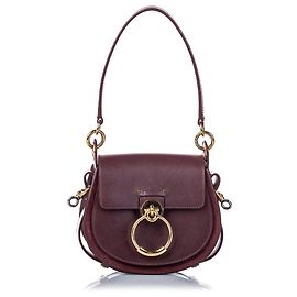 Chloé Satchel Chloe Red Medium Tess Vermelho Bordeaux