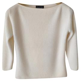 GUCCI KASCHMIR-STRICKPULLOVER Roh