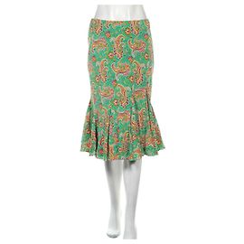 Gonna in seta Ralph Lauren Multicolore