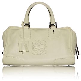 Loewe Pastel Lime Green Small Amazona Handbag Green