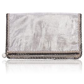 Stella Mc Cartney Falabella Clutch in Metallic-Silber Silber Metallisch