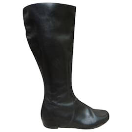 Max Mara-Max Mara boots with integrated heels 39-Black