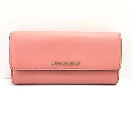 [Used] MICHAEL KORS (Michael Kors) long wallet pink leather Pink