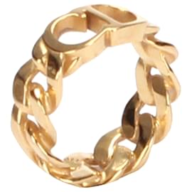 Dior-Dior Gold Danseuse Etoile Chain Ring-Golden