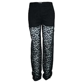Givenchy Schwarze Spitzenhose Schwarz