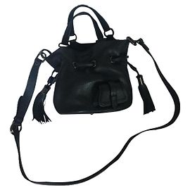 Lancel Mini First Flirt Handtasche Blau Leder Blau