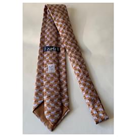 Hermès-Laços-Azul,Castanho claro,Castanho escuro